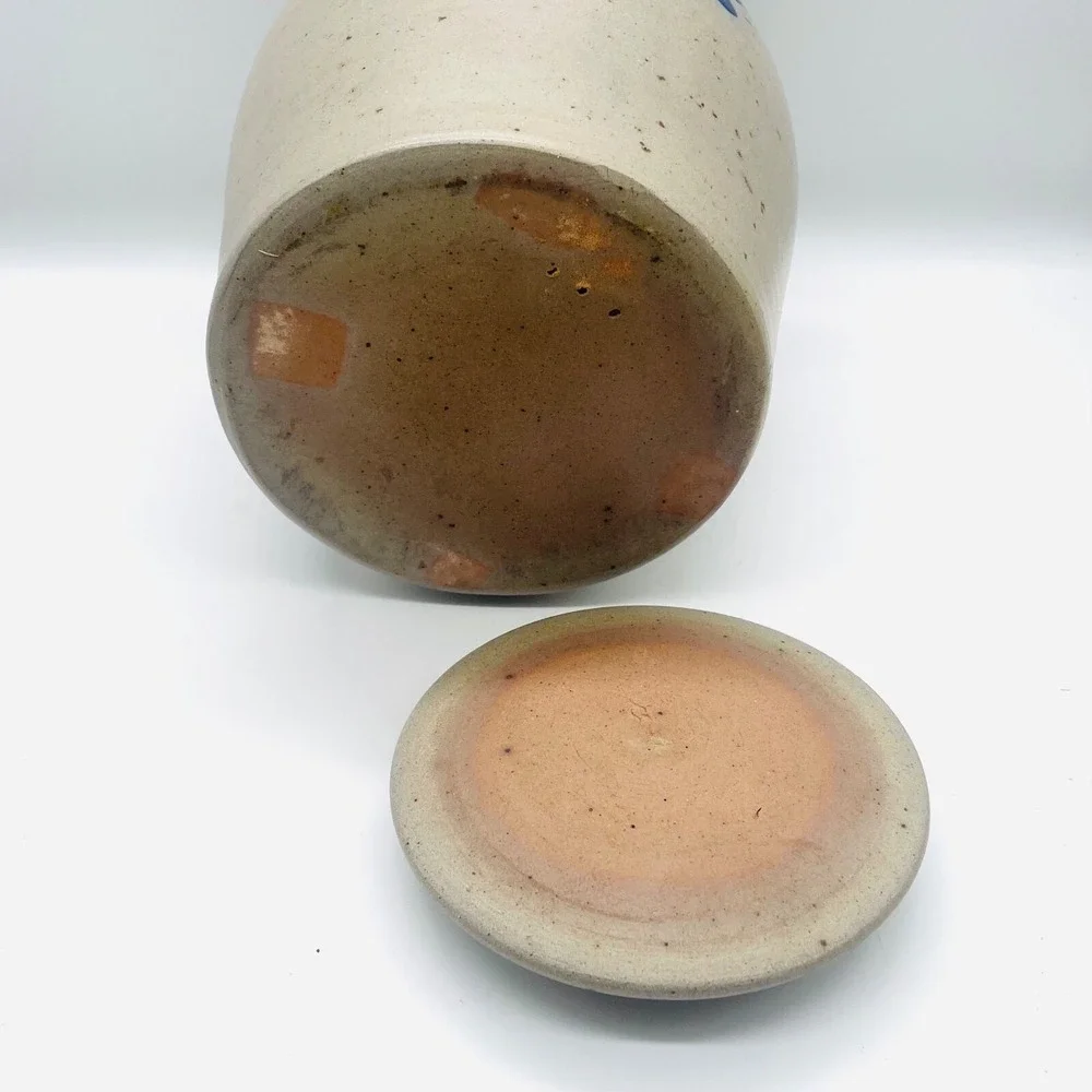 1994 Rowe Pottery Works‎ Cannister Crock w/ lid 11